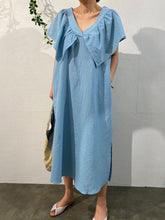 Load image into Gallery viewer, Fashion Loose V Neck Slit Dress