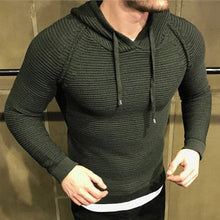 Load image into Gallery viewer, Knitted Hooded Casual Men's Hoodies