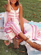 Load image into Gallery viewer, Casual Loose Print Sleeveless Women's Dress