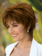 Load image into Gallery viewer, Brown Fluffy Fashion Wig