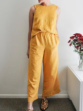 Load image into Gallery viewer, Casual All-match Cotton and Linen Solid Color Suit