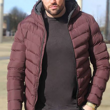 Load image into Gallery viewer, Casual Warm Hooded Men's Cotton Jacket