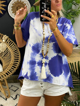 Load image into Gallery viewer, Tie-Dyed Round Neck Cotton Women's Suit