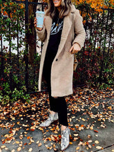 Load image into Gallery viewer, Ladies Simple Fashion Lapel Casual Retro Plush Warm Jacket