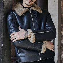 Load image into Gallery viewer, Men's Fashion Retro Casual Plus Velvet Lapel Warm Jacket