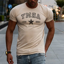 Load image into Gallery viewer, Letter Star Print Breathable Men's Tops