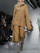 Load image into Gallery viewer, Bell Sleeves Simple Knitting Women's Suits