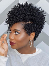 Load image into Gallery viewer, Black Curly Hair Thin Curly Fashion Wig