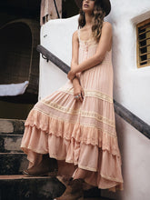 Load image into Gallery viewer, Women's Pink Sleeveless Cotton Dresses