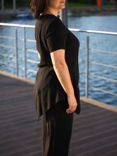 Load image into Gallery viewer, Women's Casual Solid Color Irregular Hem Cotton And Linen Suit