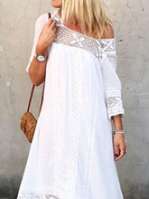 Load image into Gallery viewer, White Lace Air Quality Women's Dress