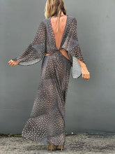 Load image into Gallery viewer, Sexy Halter Long Sleeve Chiffon Vacation Women's Dress