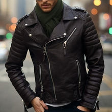 Load image into Gallery viewer, Slim Lapel Locomotive Handsome Men's Coat
