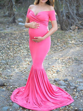 Load image into Gallery viewer, Maternity Gown Dress Chiffon Dress Photography
