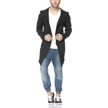 Load image into Gallery viewer, Hooded Black Cotton Men's Cardigans