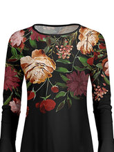 Load image into Gallery viewer, Fashion Printed Round Neck Long Sleeve Dress