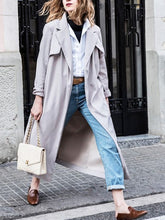Load image into Gallery viewer, Women's Autumn and Winter Long Solid Color Fashion Woolen Coat
