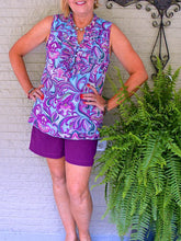 Load image into Gallery viewer, Vacation Print Sleeveless Breathable Women's Suit