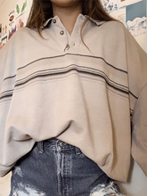Load image into Gallery viewer, Fashion Striped Zipper Long Sleeves Sweatshirt