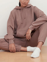 Load image into Gallery viewer, Fashion Casual Hooded Solid Color Two-piece Suit