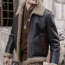 Load image into Gallery viewer, Men's Fashion Retro Casual Plus Velvet Lapel Warm Jacket