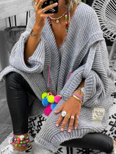 Load image into Gallery viewer, Hooded Thick Knitted Jacket for Autumn and Winter