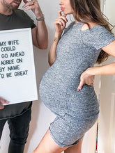Load image into Gallery viewer, Casual Solid Color Sexy Maternity Dress