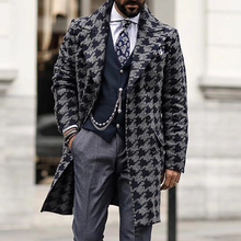 Load image into Gallery viewer, Fashion Double-Breasted Pattern Mid-Length Coat