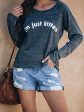 Load image into Gallery viewer, Letter Printing Casual Loose Women's Tops