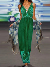 Load image into Gallery viewer, Sleeveless Catwalk Embroidery Simple Women's Dress