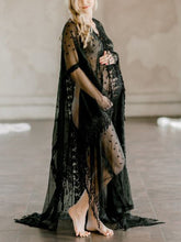 Load image into Gallery viewer, Pure Color Mesh Loose Sexy Maternity Dress