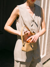 Load image into Gallery viewer, Women's Casual Buttoned Bow Vest And Elasticity Pants Suit