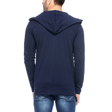 Load image into Gallery viewer, Hooded Blue Casual Men's Cardigans