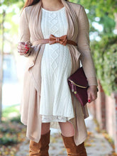 Load image into Gallery viewer, Bow Tie Cardigan Maternity Coats