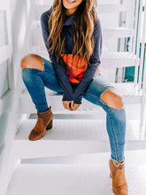 Load image into Gallery viewer, Comfy and Stylish Contrasting Color Design Hoodies for Women