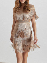 Load image into Gallery viewer, Fashion Fringed Mini Women's Dresses
