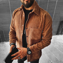 Load image into Gallery viewer, Men's Fashion Casual Retro Corduroy Jacket