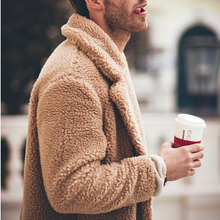 Load image into Gallery viewer, Men's Fashion Flip Collar Solid Color Warm Coats