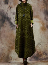 Load image into Gallery viewer, Autumn and Winter Fashion Thick Warm High-neck Ladies Dress