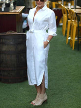 Load image into Gallery viewer, Casual Long Sleeve Lapel Women's Dress