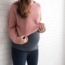 Load image into Gallery viewer, Fake Two Piece Stitching Loose Fashion Maternity Top