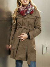 Load image into Gallery viewer, Button Trench Coat Maternity Coats