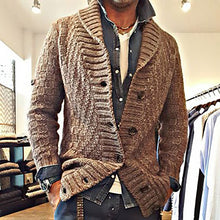 Load image into Gallery viewer, Knitted Long Sleeve Vintage Men's Cardigans
