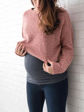 Load image into Gallery viewer, Fake Two Piece Stitching Loose Fashion Maternity Top