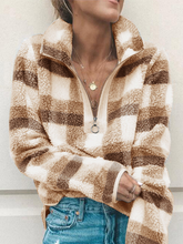 Load image into Gallery viewer, Comfy and Stylish Long Sleeve Zipper Tops for Women