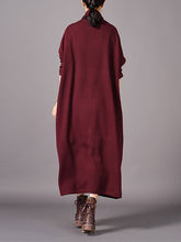 Load image into Gallery viewer, High Neck Knitted Loose Women's Dresses