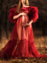 Load image into Gallery viewer, Elegant Chiffon Photography Maternity Dress