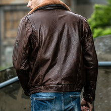 Load image into Gallery viewer, Men's Aviator Warm Fur Collar Coat