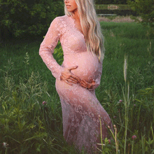 Load image into Gallery viewer, Sexy Lace Skinny Tail Maternity Dress