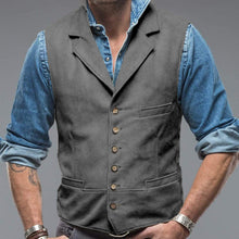 Load image into Gallery viewer, Fashion Men's Button Lapel Vest